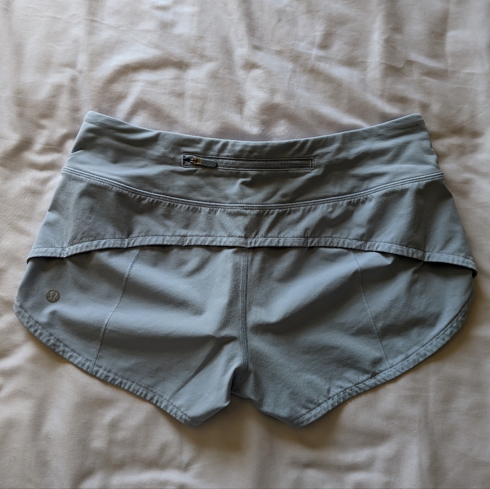 Lululemon Speed Up Shorts Blue Linen